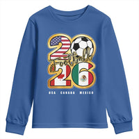 Soccer Football Lover Youth Sweatshirt USA Canada Mexico Pride 2026