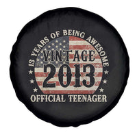 13th Birthday 2026 Spare Tire Cover Vintage 2013 Official Teenager 13 Years Of Being Awesome - Wonder Print Shop