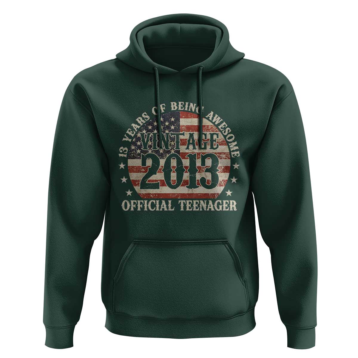 13th Birthday 2026 Hoodie Vintage 2013 Official Teenager 13 Years Of Being Awesome - Wonder Print Shop