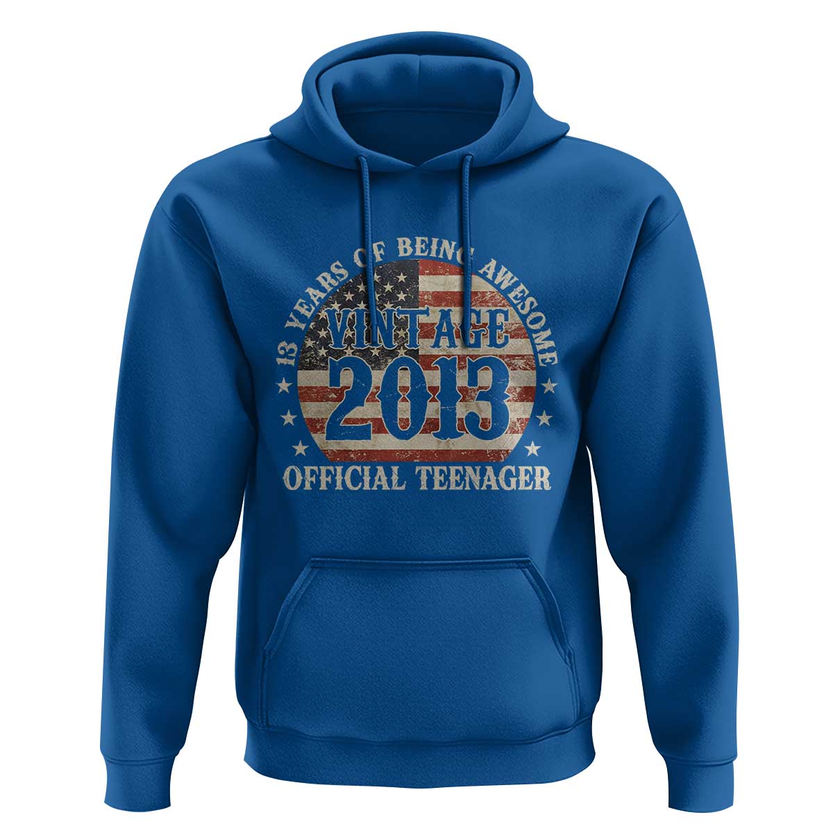 13th Birthday 2026 Hoodie Vintage 2013 Official Teenager 13 Years Of Being Awesome - Wonder Print Shop