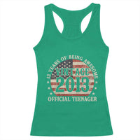 13th Birthday 2026 Racerback Tank Top Vintage 2013 Official Teenager 13 Years Of Being Awesome - Wonder Print Shop