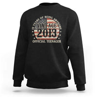 13th Birthday 2026 Sweatshirt Vintage 2013 Official Teenager 13 Years Of Being Awesome - Wonder Print Shop
