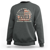 13th Birthday 2026 Sweatshirt Vintage 2013 Official Teenager 13 Years Of Being Awesome - Wonder Print Shop