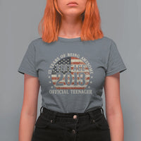 13th Birthday 2026 T Shirt For Women Vintage 2013 Official Teenager 13 Years Of Being Awesome - Wonder Print Shop