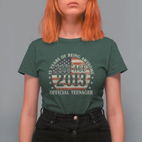 13th Birthday 2026 T Shirt For Women Vintage 2013 Official Teenager 13 Years Of Being Awesome - Wonder Print Shop