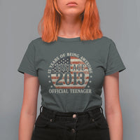 13th Birthday 2026 T Shirt For Women Vintage 2013 Official Teenager 13 Years Of Being Awesome - Wonder Print Shop