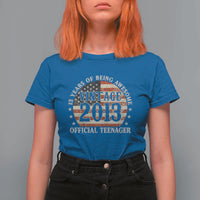 13th Birthday 2026 T Shirt For Women Vintage 2013 Official Teenager 13 Years Of Being Awesome - Wonder Print Shop
