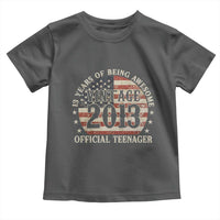 13th Birthday 2026 Toddler T Shirt Vintage 2013 Official Teenager 13 Years Of Being Awesome - Wonder Print Shop