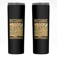 Become Ungovernable Cat Skinny Tumbler Funny Retro Cat Bite Horror Anime - Wonder Print Shop
