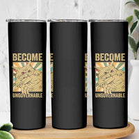Become Ungovernable Cat Skinny Tumbler Funny Retro Cat Bite Horror Anime - Wonder Print Shop