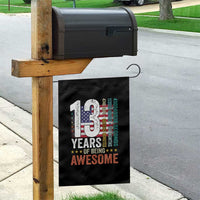 Funny 13th Birthday Garden Flag 13 Years 156 Months Of Being Awesome American Flag - Wonder Print Shop