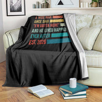 Funny Retired 2026 Throw Blanket A Wise Man Once Said I Am Outta Here Retirement Gifts - Wonder Print Shop
