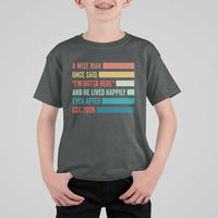Funny Retired 2026 T Shirt For Kid A Wise Man Once Said I Am Outta Here Retirement Gifts - Wonder Print Shop