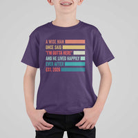 Funny Retired 2026 T Shirt For Kid A Wise Man Once Said I Am Outta Here Retirement Gifts - Wonder Print Shop