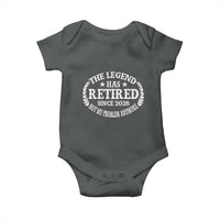 Funny Retirement 2026 Baby Onesie The Legend Has Retired Not My Problem Anymore Laurel Wreath - Wonder Print Shop