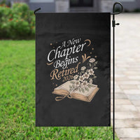 A New Chapter Begins Retired 2026 Garden Flag Retired Teacher Floral Book - Wonder Print Shop