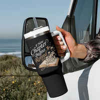 A New Chapter Begins Retired 2026 Tumbler With Handle Retired Teacher Floral Book - Wonder Print Shop