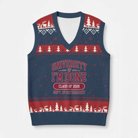 University Of I'm Done Class Of 2026 V-Neck Knit Sweater Vest Retired Teacher Retirement 2026 - Wonder Print Shop