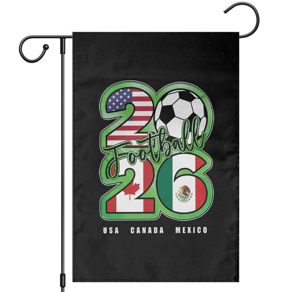 Soccer Football Lover Garden Flag USA Canada Mexico Pride 26