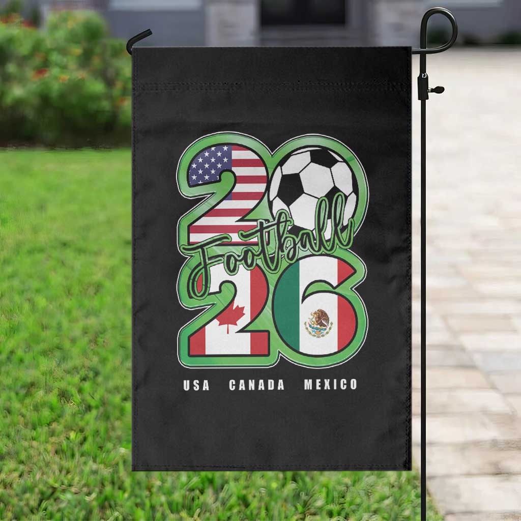 Soccer Football Lover Garden Flag USA Canada Mexico Pride 26