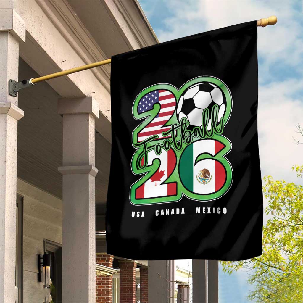 Soccer Football Lover Garden Flag USA Canada Mexico Pride 26