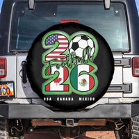 Soccer Football Lover Spare Tire Cover USA Canada Mexico Pride 26