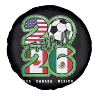 Soccer Football Lover Spare Tire Cover USA Canada Mexico Pride 26
