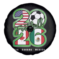 Soccer Football Lover Spare Tire Cover USA Canada Mexico Pride 26