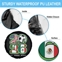 Soccer Football Lover Spare Tire Cover USA Canada Mexico Pride 26