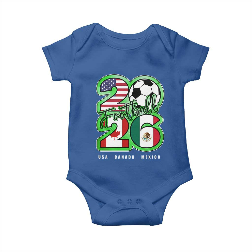 Soccer Football Lover Baby Onesie USA Canada Mexico Pride 26