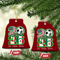 Soccer Football Lover Ceramic Ornament USA Canada Mexico Pride 26