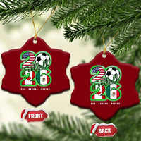 Soccer Football Lover Ceramic Ornament USA Canada Mexico Pride 26