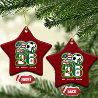 Soccer Football Lover Ceramic Ornament USA Canada Mexico Pride 26