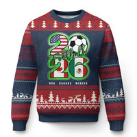 Soccer Football Lover Ugly Christmas Sweater USA Canada Mexico Pride 26