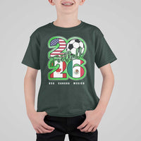 Soccer Football Lover T Shirt For Kid USA Canada Mexico Pride 26