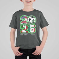 Soccer Football Lover T Shirt For Kid USA Canada Mexico Pride 26