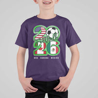 Soccer Football Lover T Shirt For Kid USA Canada Mexico Pride 26