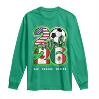 Soccer Football Lover Long Sleeve Shirt USA Canada Mexico Pride 26