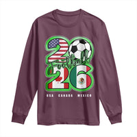 Soccer Football Lover Long Sleeve Shirt USA Canada Mexico Pride 26