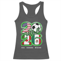 Soccer Football Lover Racerback Tank Top USA Canada Mexico Pride 26