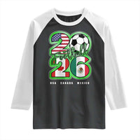 Soccer Football Lover Raglan Shirt USA Canada Mexico Pride 26