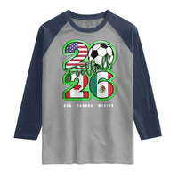 Soccer Football Lover Raglan Shirt USA Canada Mexico Pride 26
