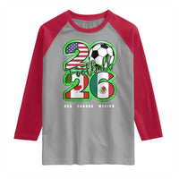 Soccer Football Lover Raglan Shirt USA Canada Mexico Pride 26