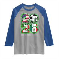 Soccer Football Lover Raglan Shirt USA Canada Mexico Pride 26