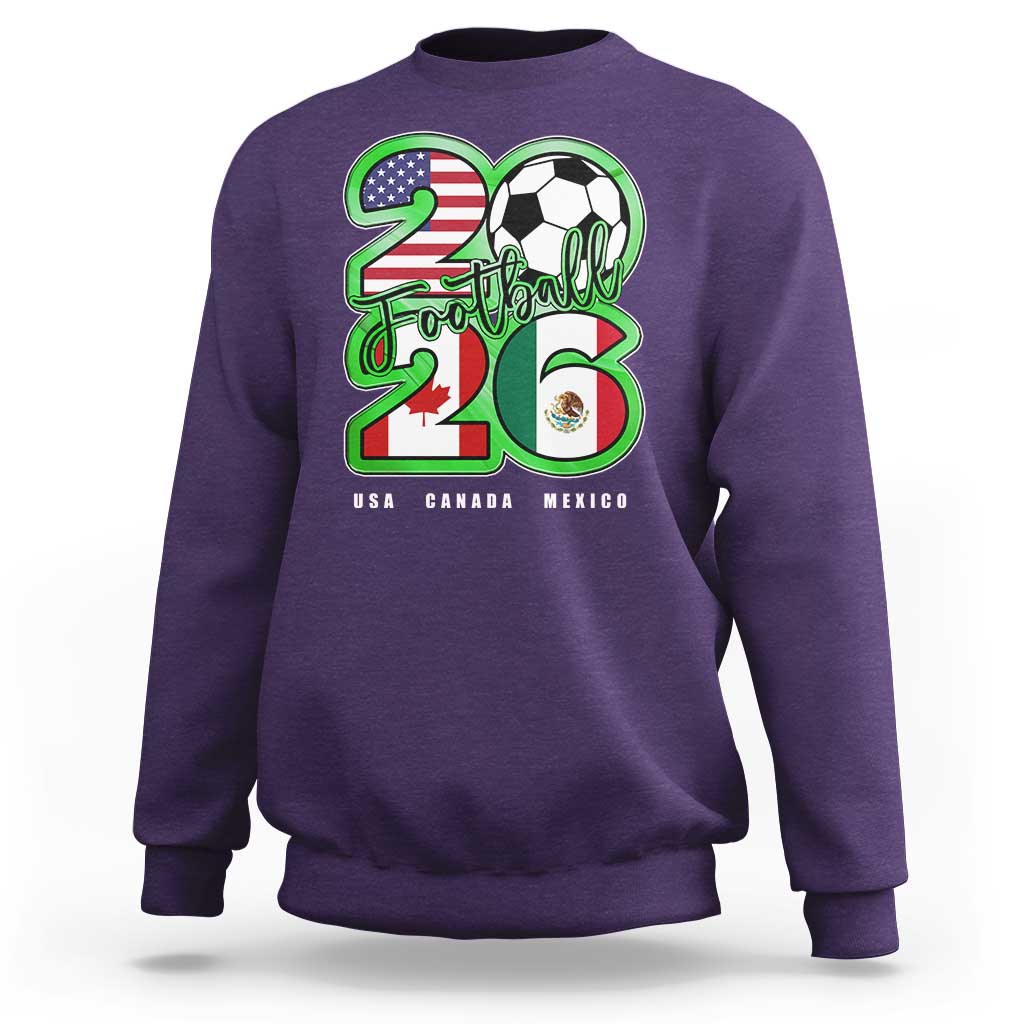 Soccer Football Lover Sweatshirt USA Canada Mexico Pride 26