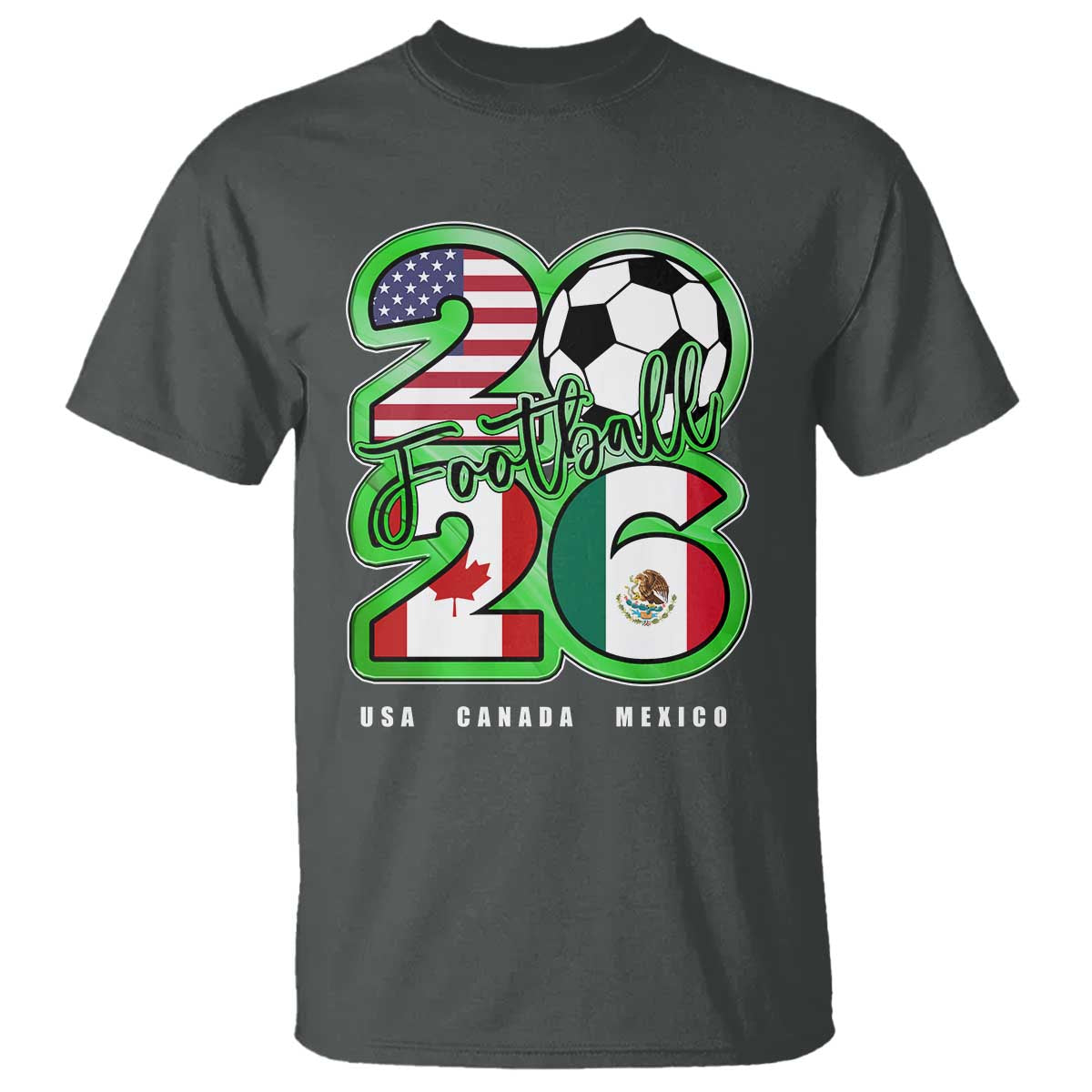Soccer Football Lover T Shirt USA Canada Mexico Pride 26
