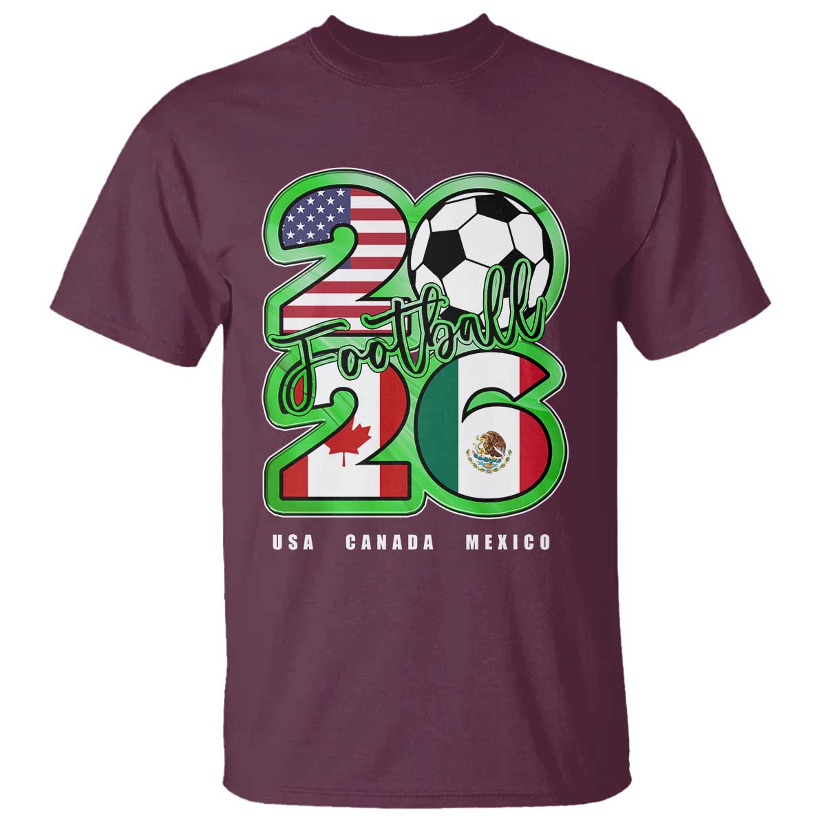Soccer Football Lover T Shirt USA Canada Mexico Pride 26