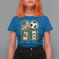 Soccer Football Lover T Shirt For Women USA Canada Mexico Pride 26