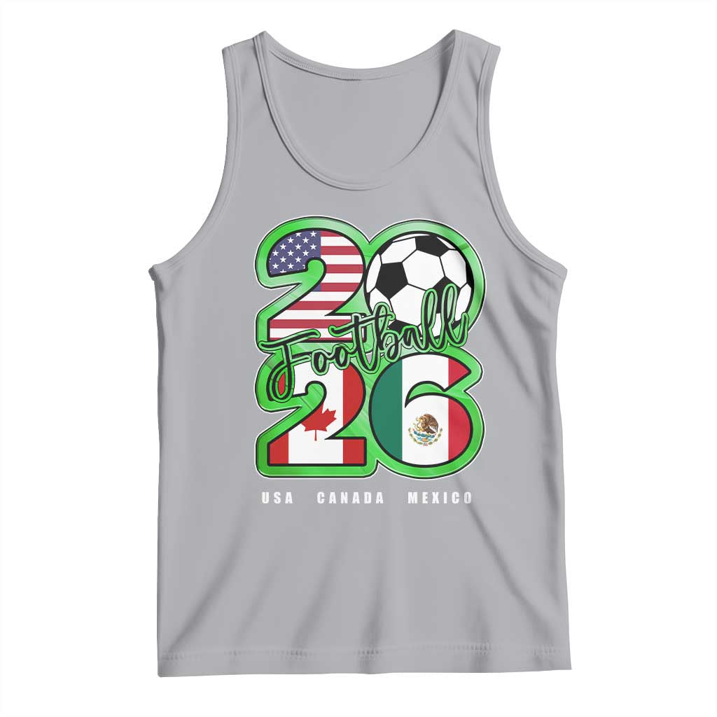 Soccer Football Lover Tank Top USA Canada Mexico Pride 26