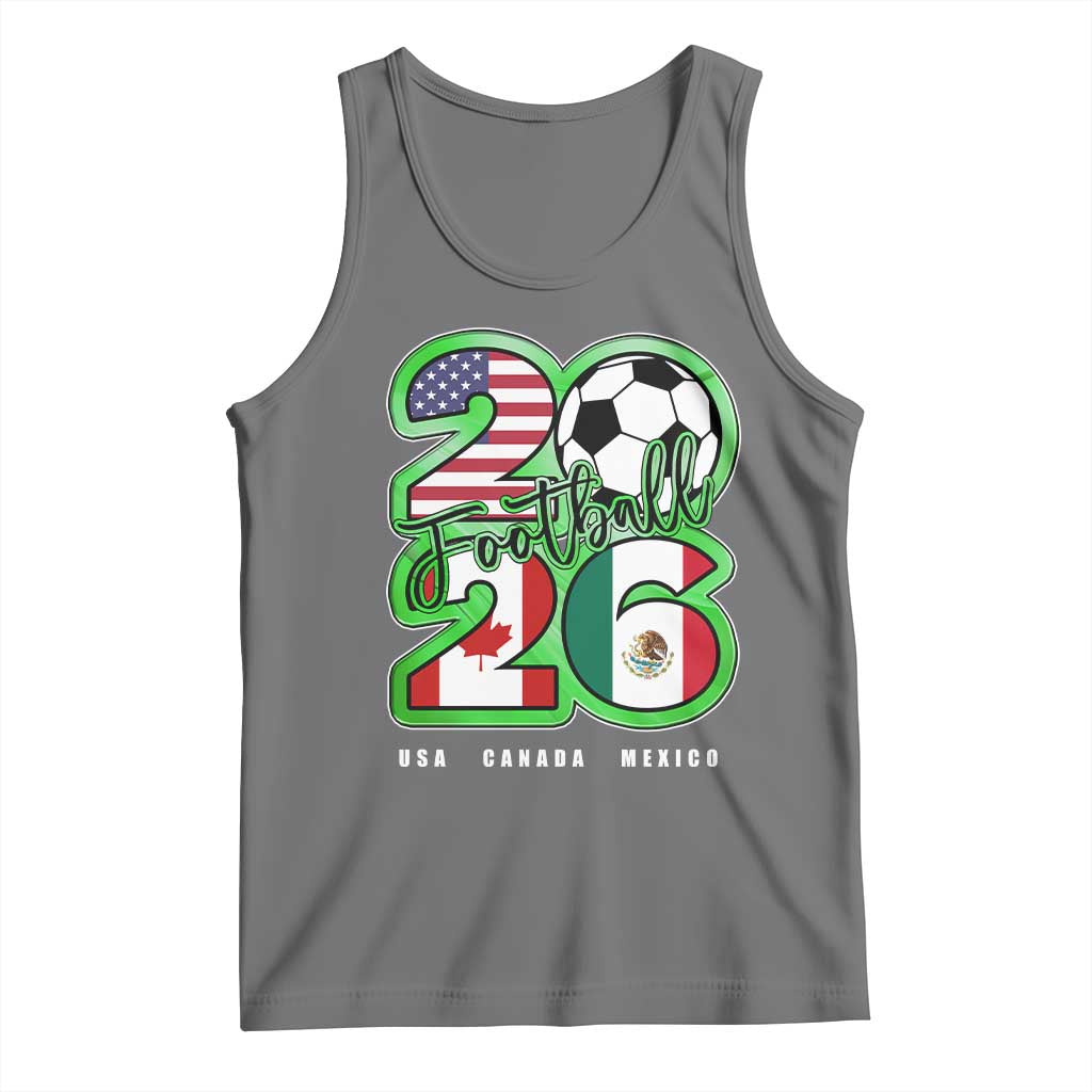 Soccer Football Lover Tank Top USA Canada Mexico Pride 26